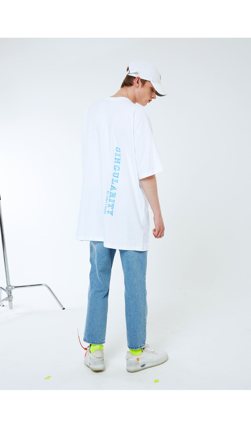 오앤에이(ONA) 브러쉬 워싱 레귤러 진 라이트블루