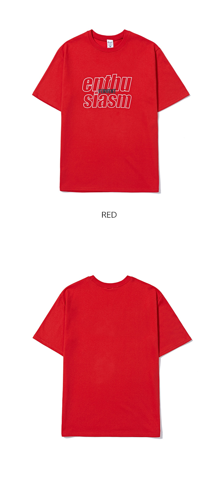 어커버(ACOVER) 스탬프 엔투시아즘 티셔츠