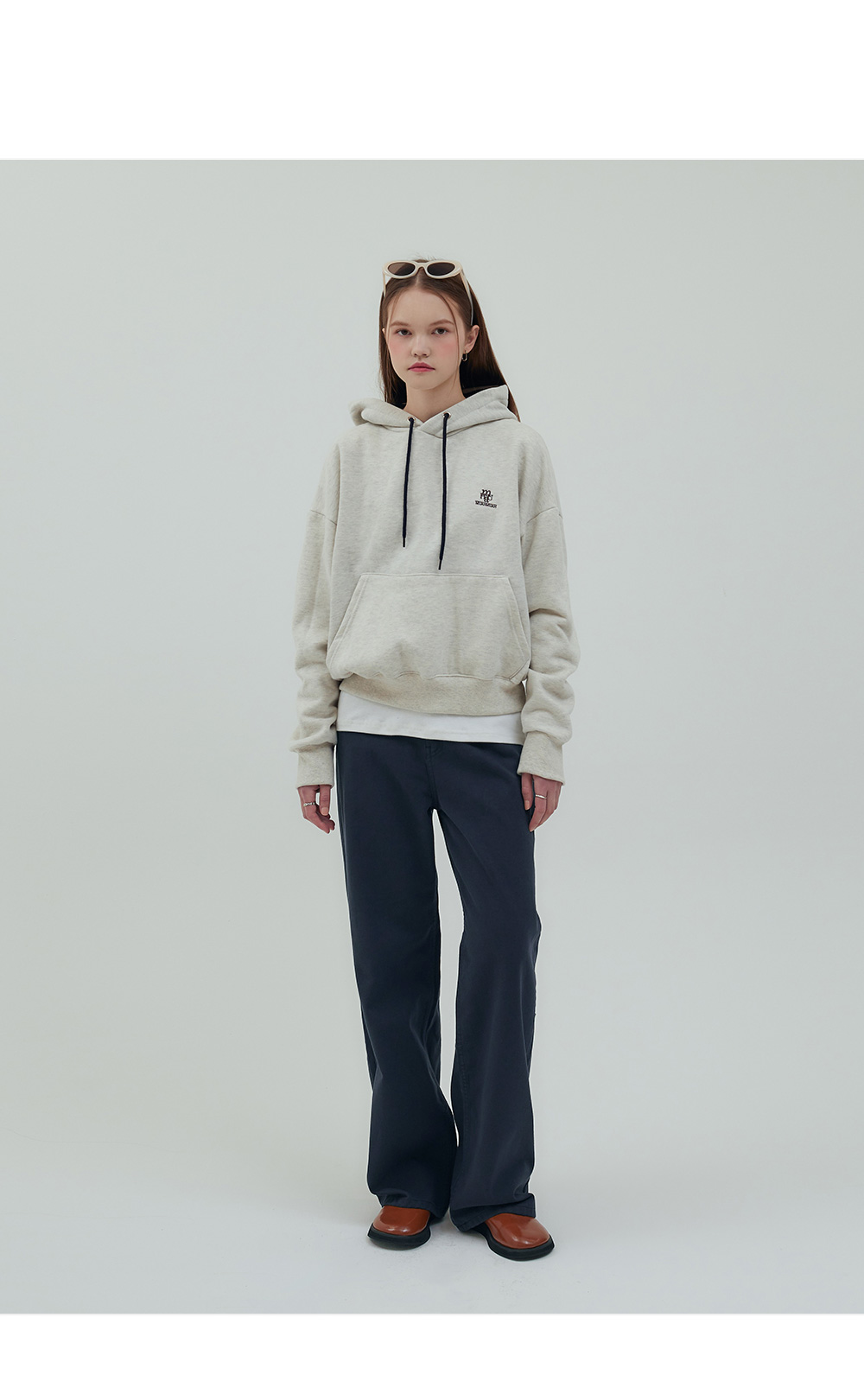 ●muahmuah● Classic Color Washing Cotton Pants Navy _MUP224 MUSINSA | MUAHMUAH Classic Color Washing Cotton Pants [Navy]