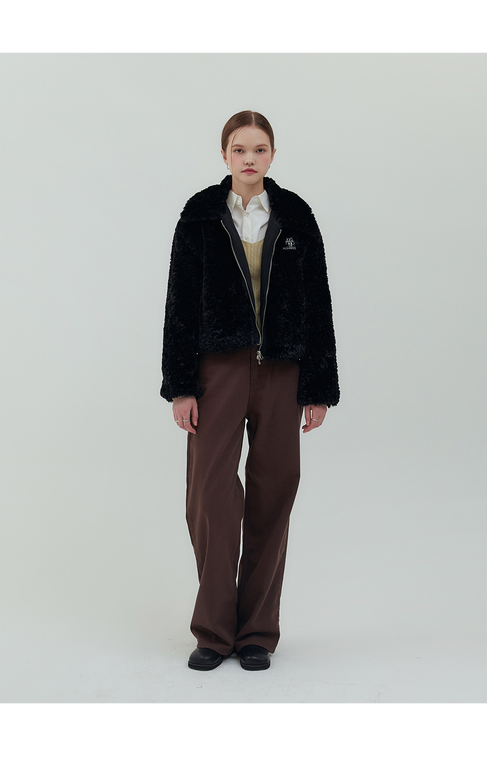 ●muahmuah● Classic Color Washing Cotton Pants Brown _MUP22 MUSINSA | MUAHMUAH Classic Color Washing Cotton Pants [Brown]