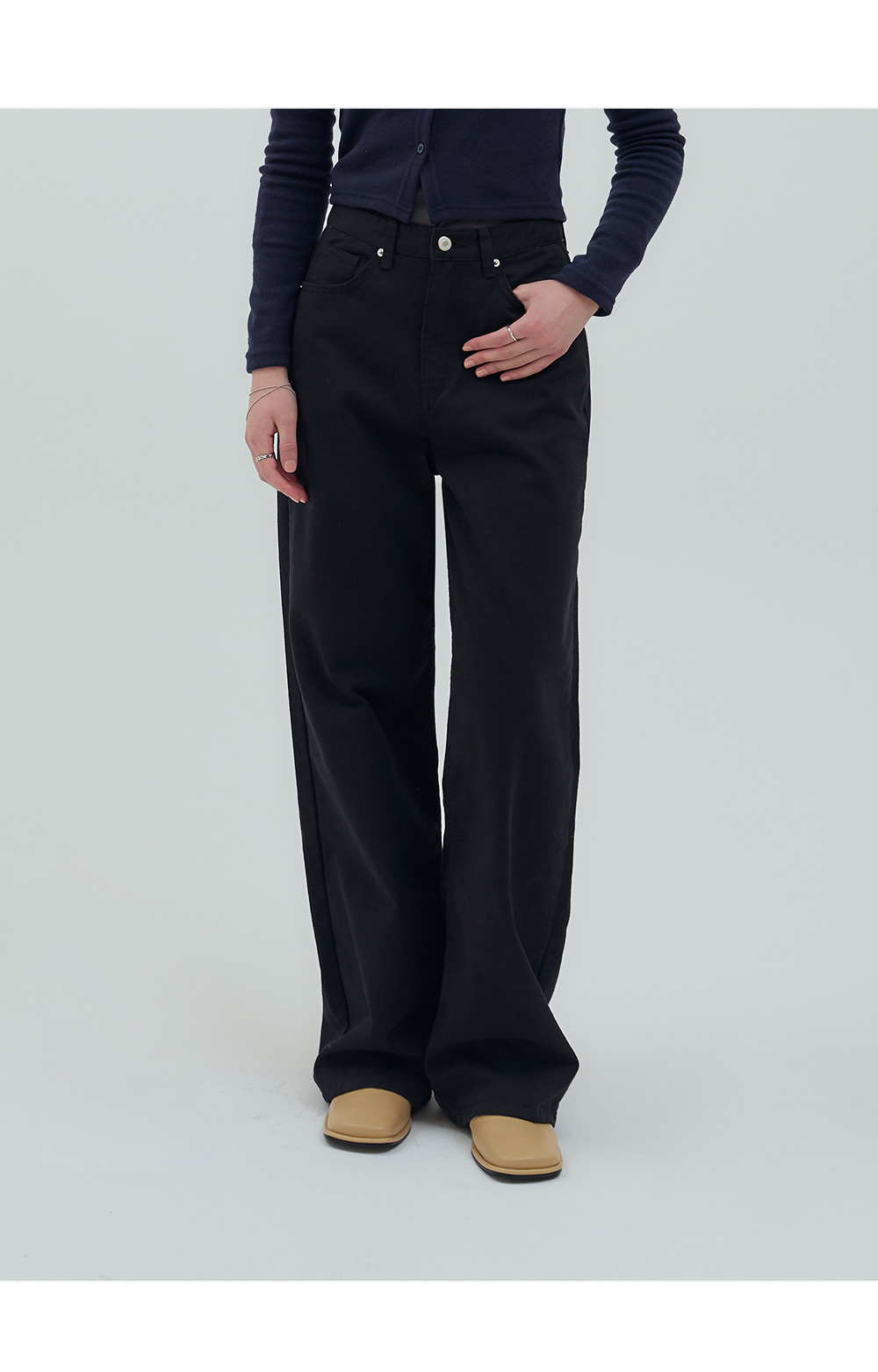 ●muahmuah● Classic Color Washed Cotton Pants Black _MUP224 MUSINSA | MUAHMUAH Classic Color Washing Cotton Pants [Black]