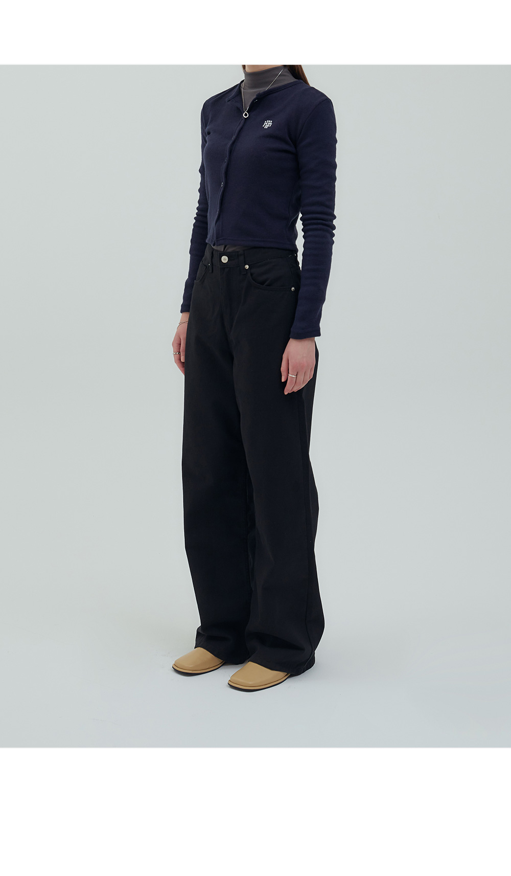 MUAH MUAH Classic Color Washing Cotton Pants