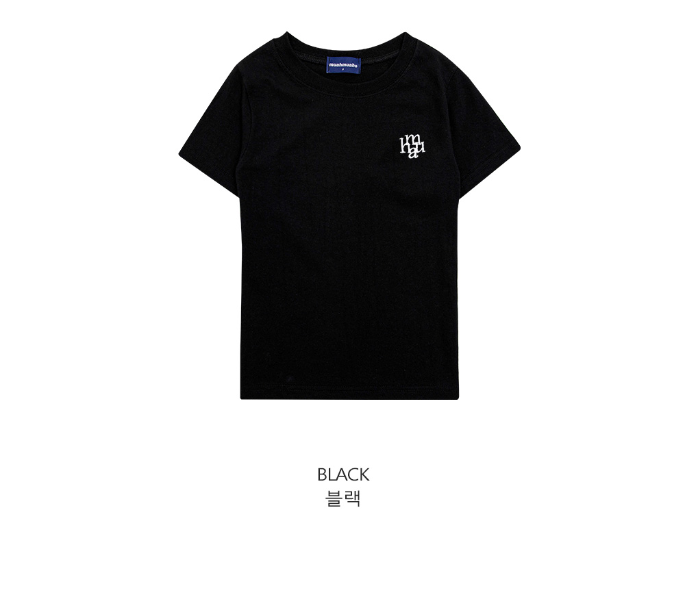 ★muahmuah★ LOGO LAYERED T-SHIRT SET BLACK MUSINSA公式 | MUAHMUAH [SET] Logo Layered T-Shirt Set [Black]