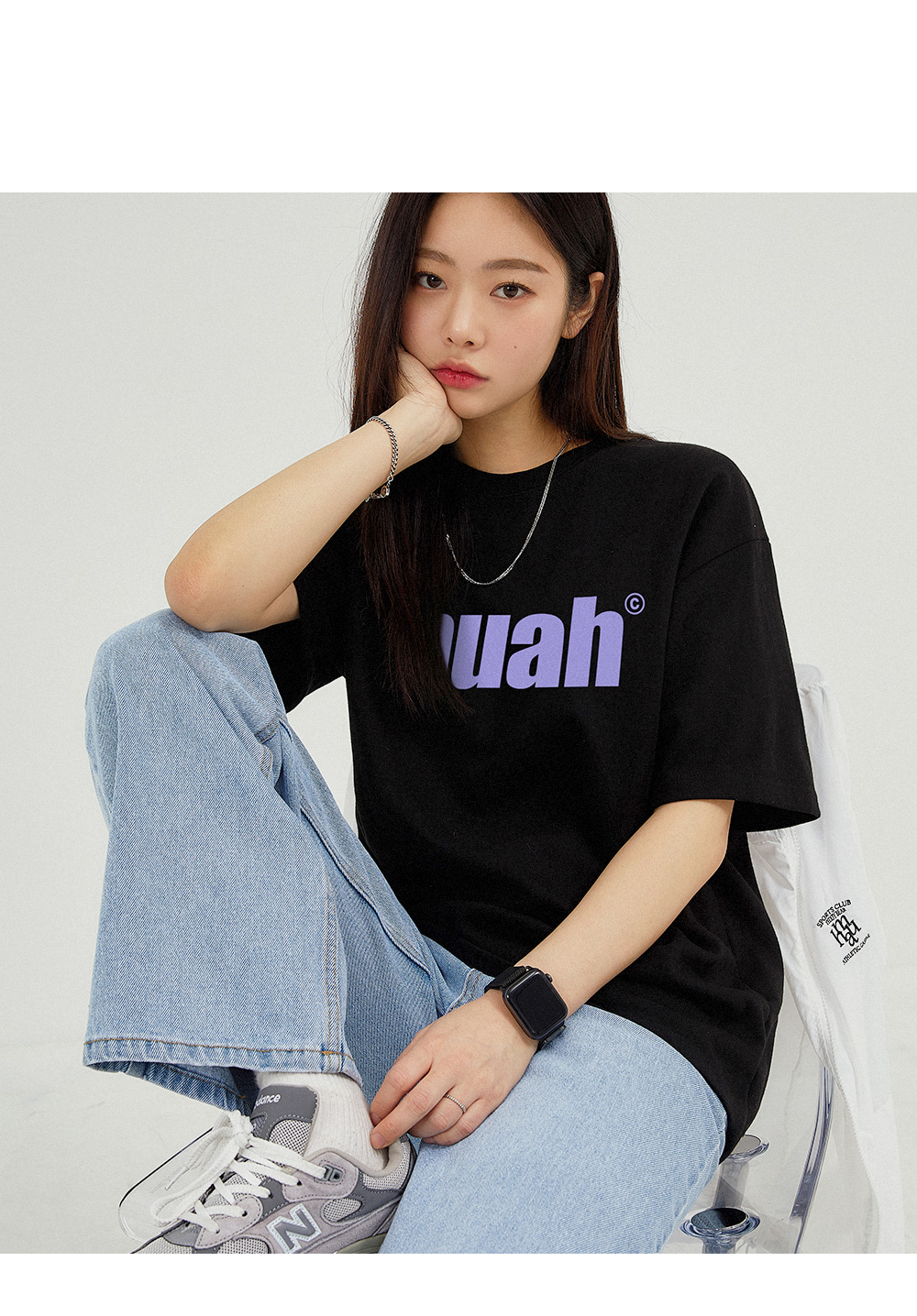 [묶음할인] 밸런스 무아로고 티셔츠: 2color 상세 이미지 1