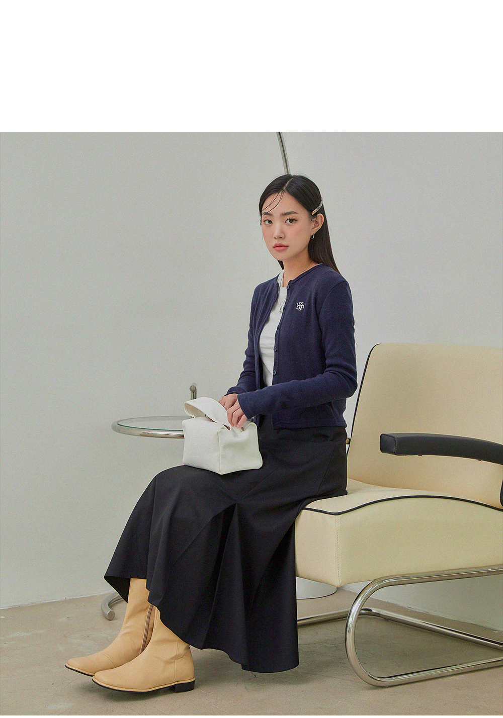 앙고라 슬림핏 가디건: 4color 상세 이미지 2