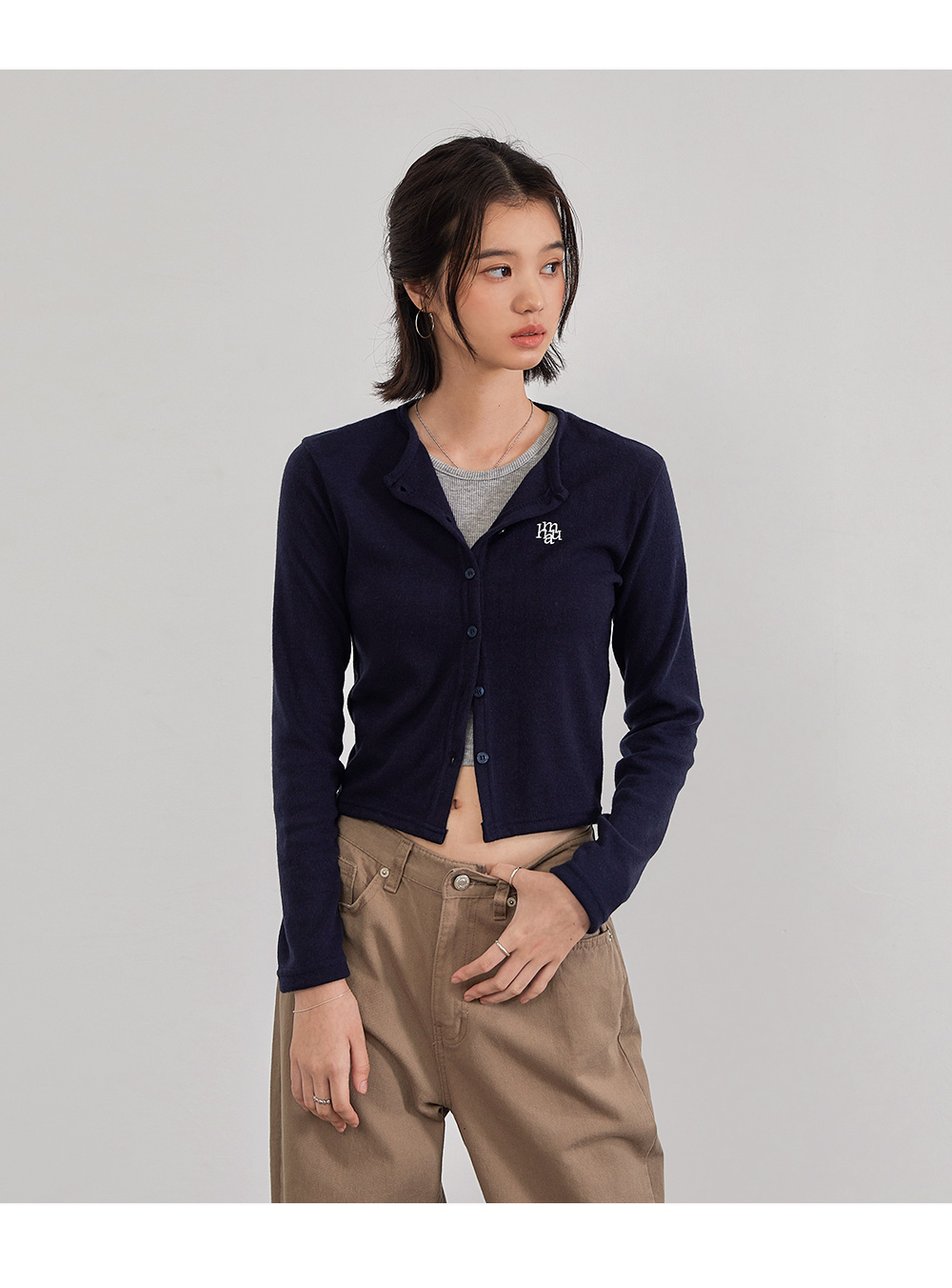 앙고라 슬림핏 가디건: 4color 상세 이미지 24