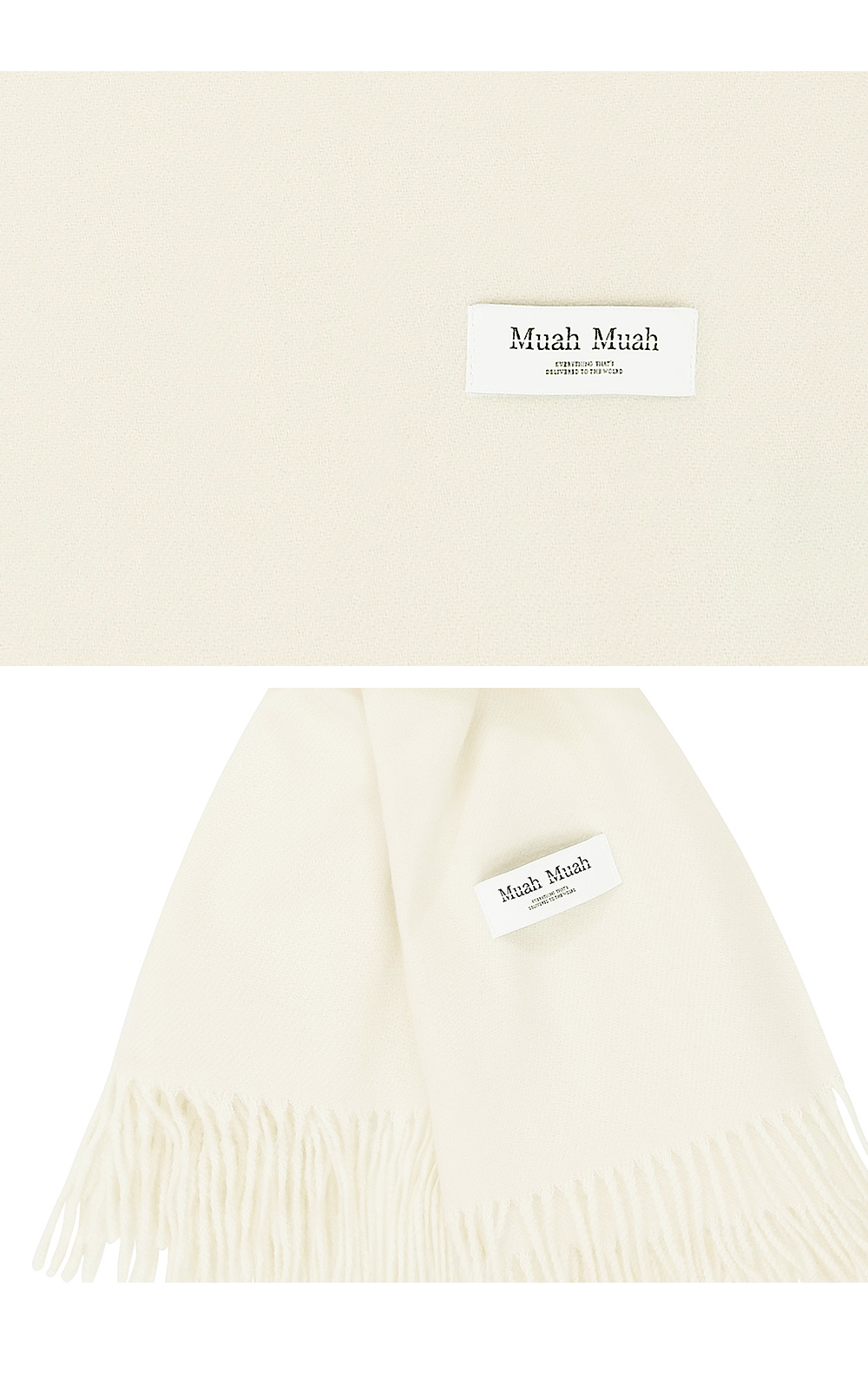 【muahmuah】24fw SIGNATURE BASIC MUFFLER ★1+1セット★ MUSINSA | MUAHMUAH Basic Solid Check Muffler [3 colors]
