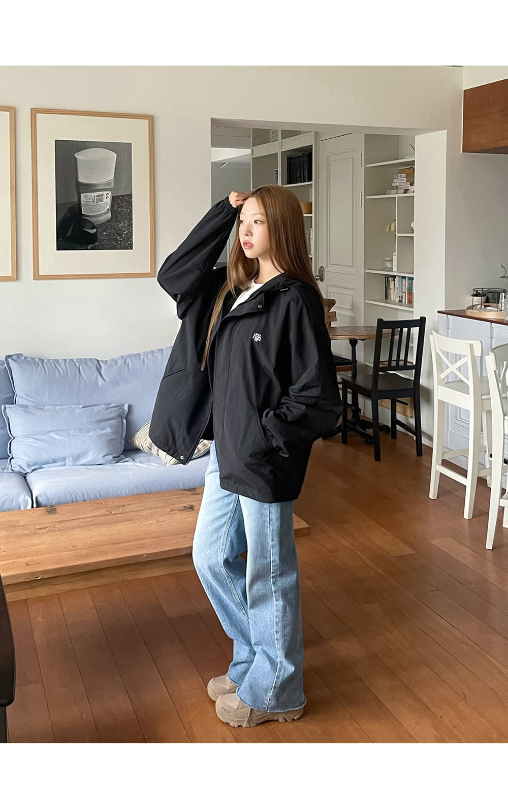 さらに100円引き◆MUAHMUAH◆LOGO PLACKET WINDBREAKER JACKET LOGO PLACKET WINDBREAKER JACKET - muahmuah | 60% - Asian