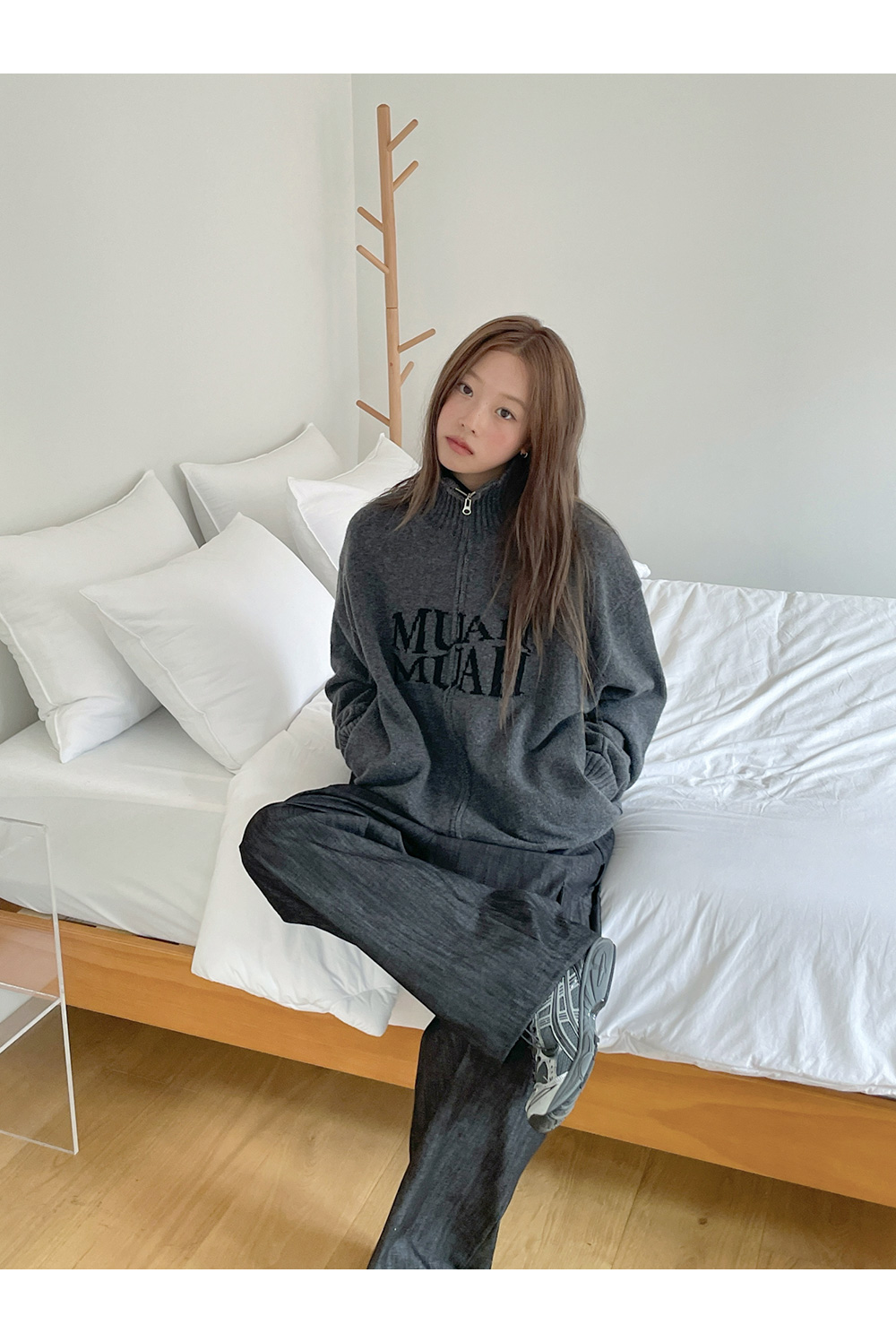 【Modest Mood】送料/関税込 THE KNIT SLIP - CHARCOAL MUSINSA | LMOOD Brook Knit (8 COLOR)
