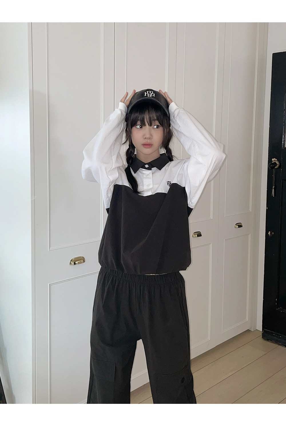 muahmuah[セット]ピッグメント アノラック パンツ セット アップ